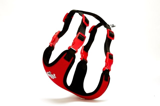 Yumuşak Softlu Köpek Göğüs Tasması 40/45 cm Kırmızı