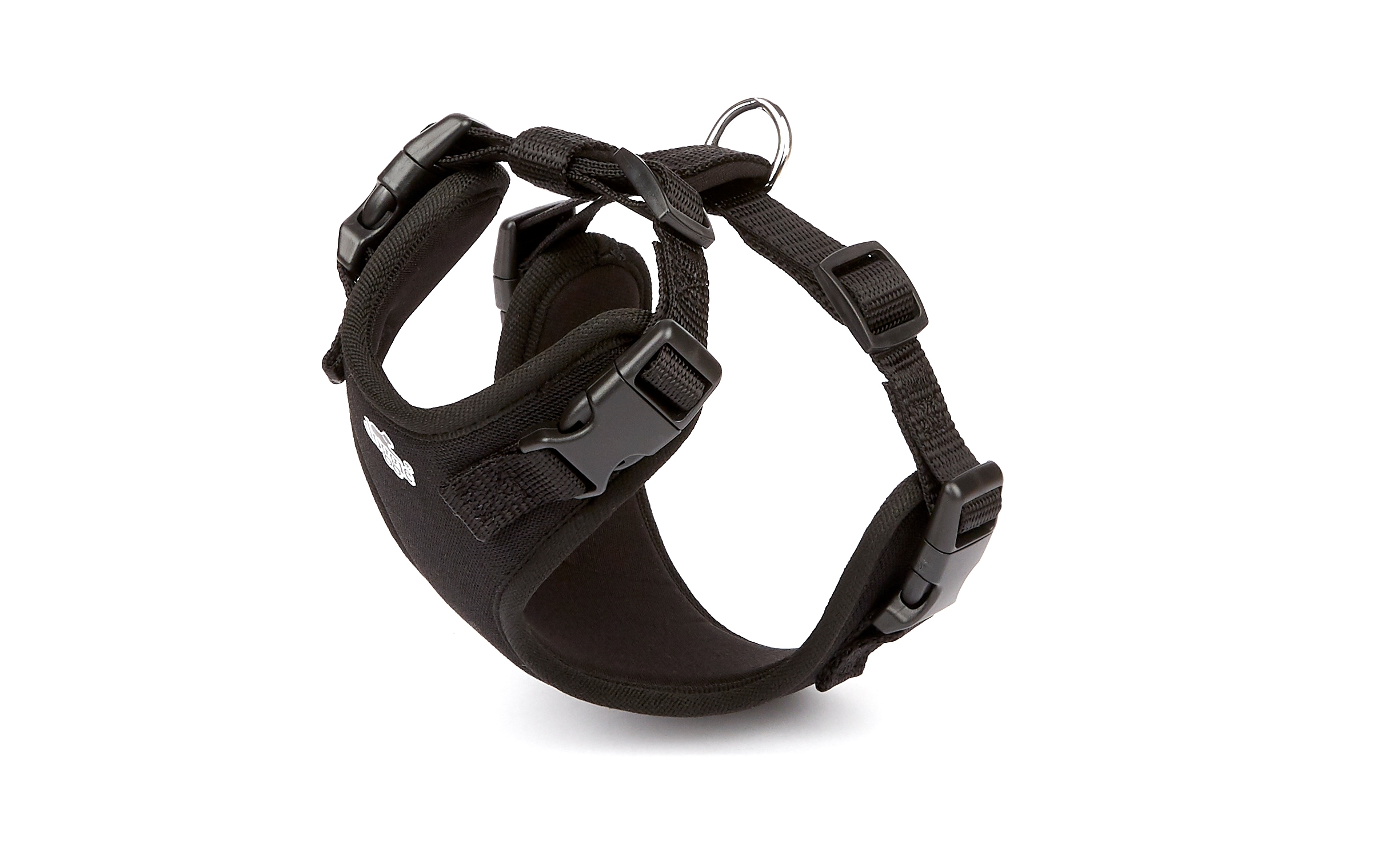 Havalı Ped Dokuma Köpek Göğüs Tasması 30/35 cm Siyah