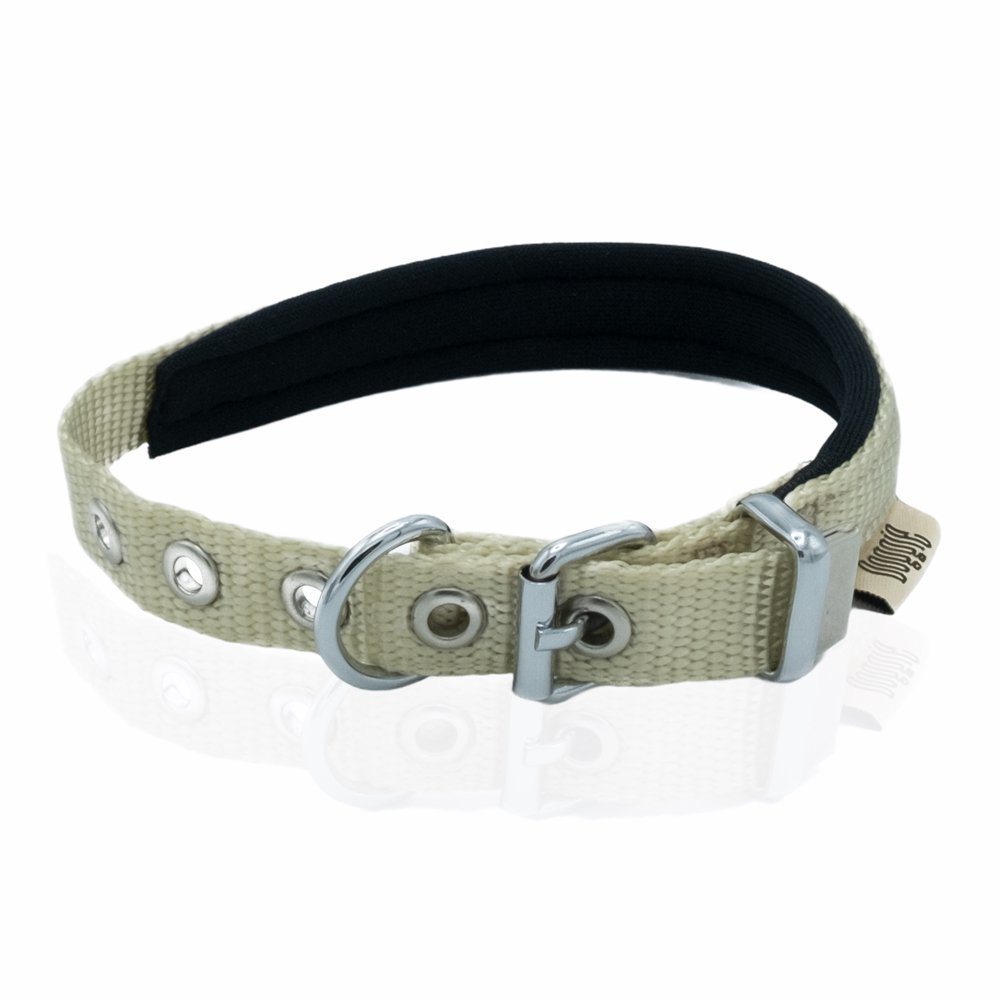 Softlu Köpek Boyun Tasması 2 cm x 45 cm Haki