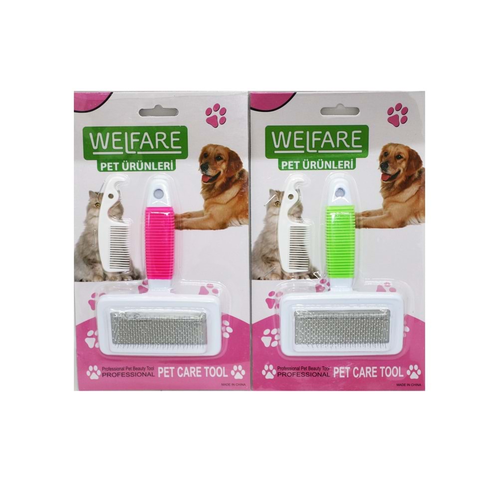 Walfare Fosforlu Kedi Köpek Tarağı 5×9 cm – 14 cm