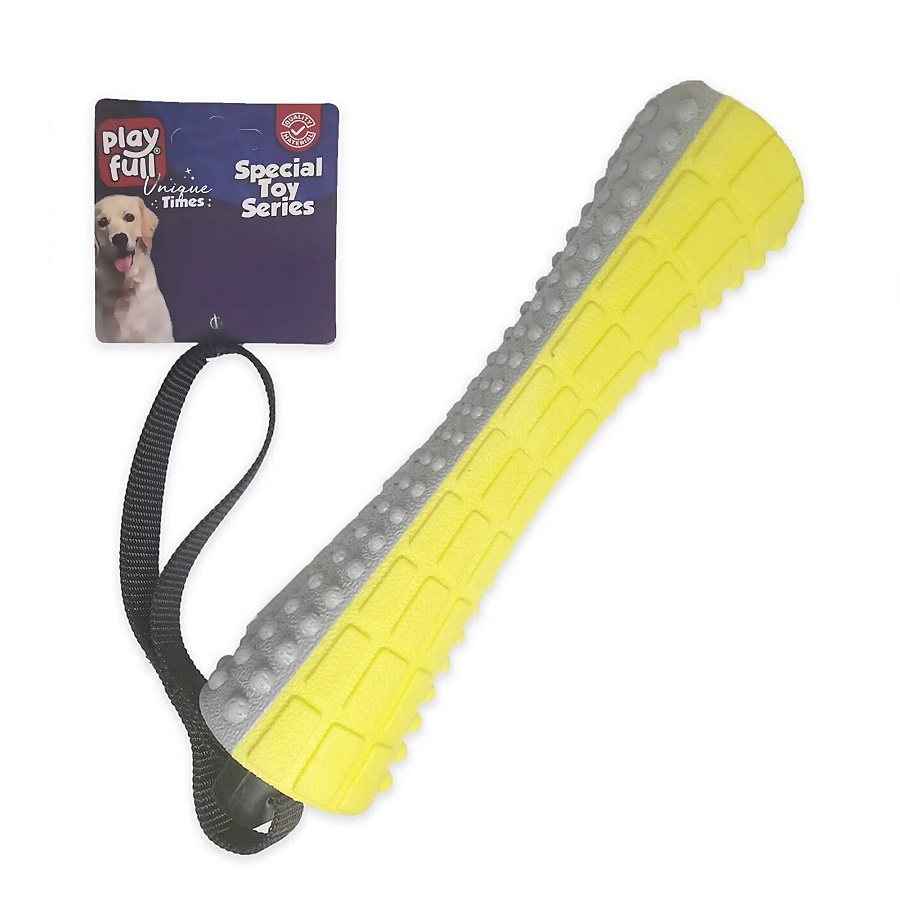 Playfull Sesli Lüx Köpek Eğitim Oyuncağı 37×5 Cm Sarı