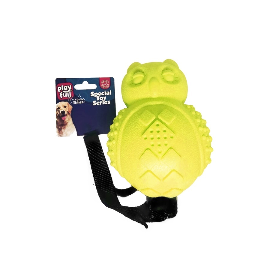 Playfull Sesli Lüx Baykuş Köpek Eğitim Oyuncağı 30×10 Cm Sarı