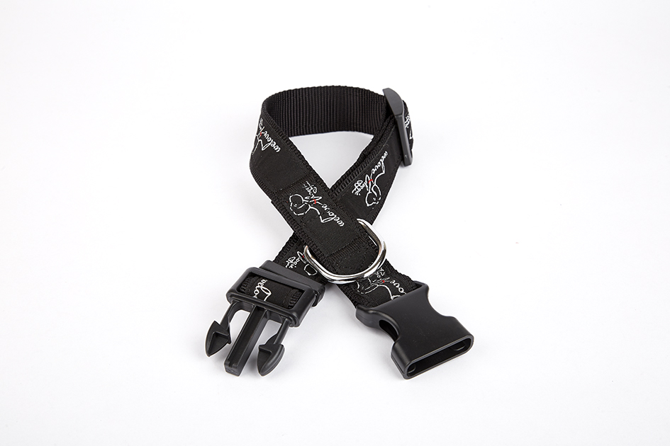 Köpek Desenli Dokuma Köpek Boyun Tasması 3 cm x 36-60 cm
