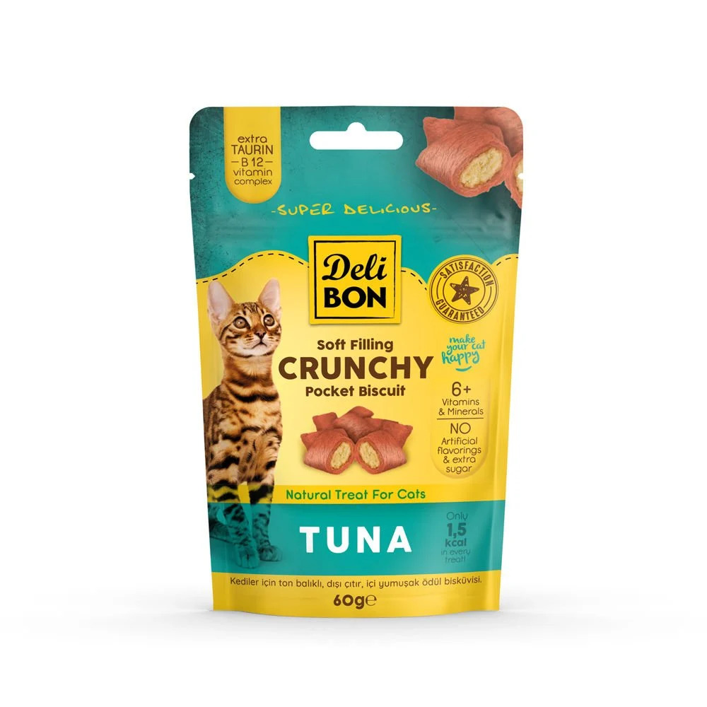 Delibon Cruncy İçi Dolgulu Ödül Bisküvisi – Tunalı 60gr