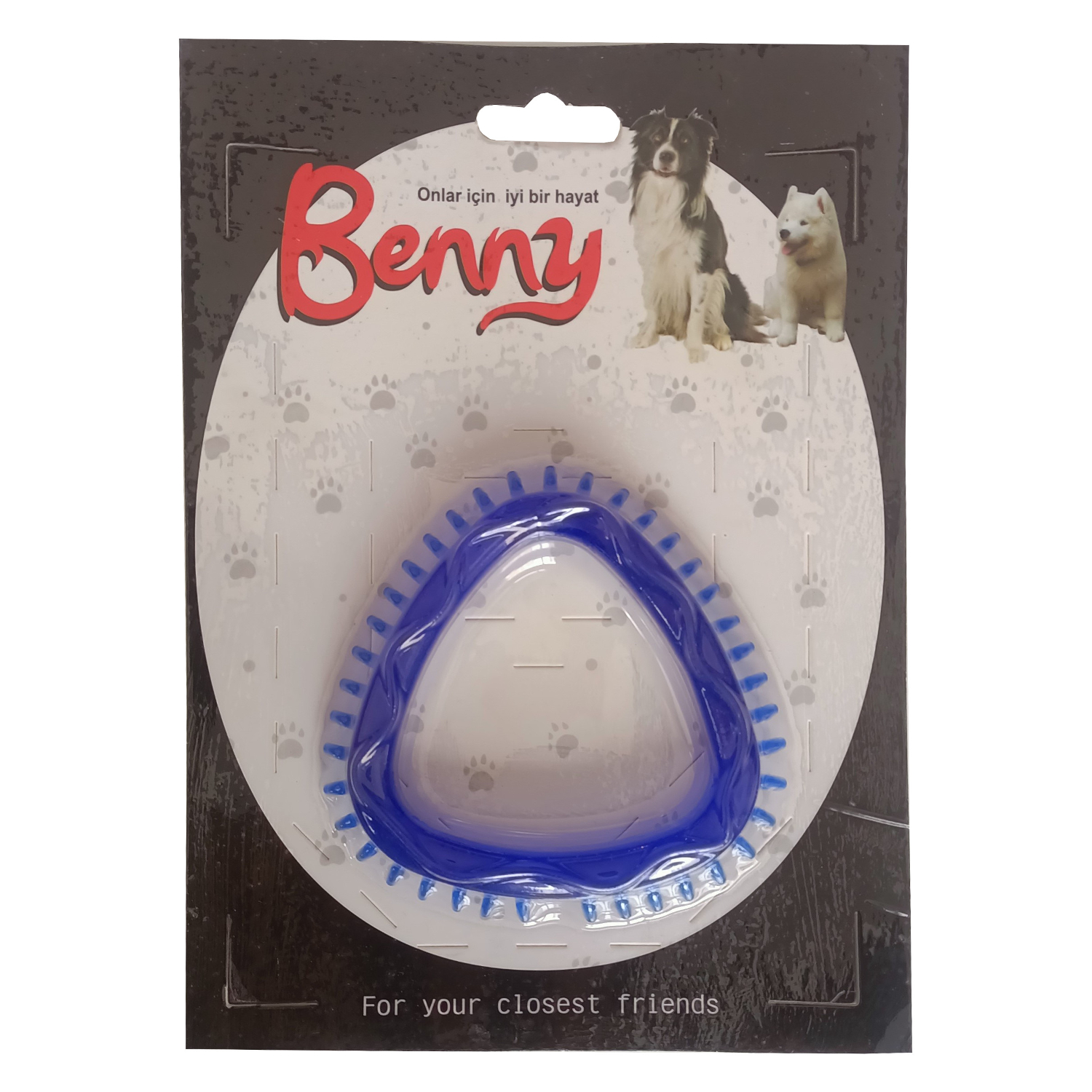 Köpek Oyuncağı Üçgen 8 x 8.5 cm Mavi
