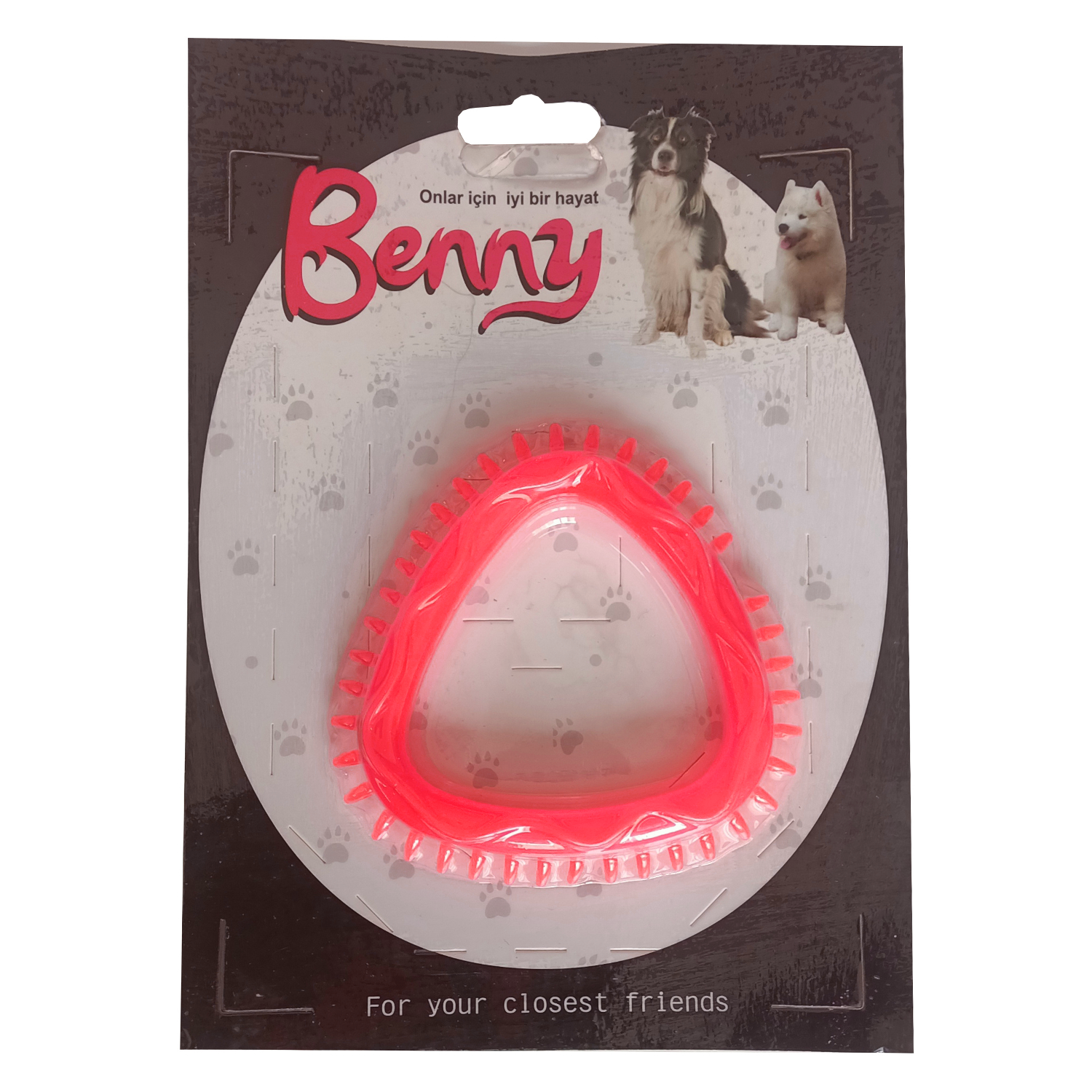 Köpek Oyuncağı Üçgen 8 x 8.5 cm Kırmızı