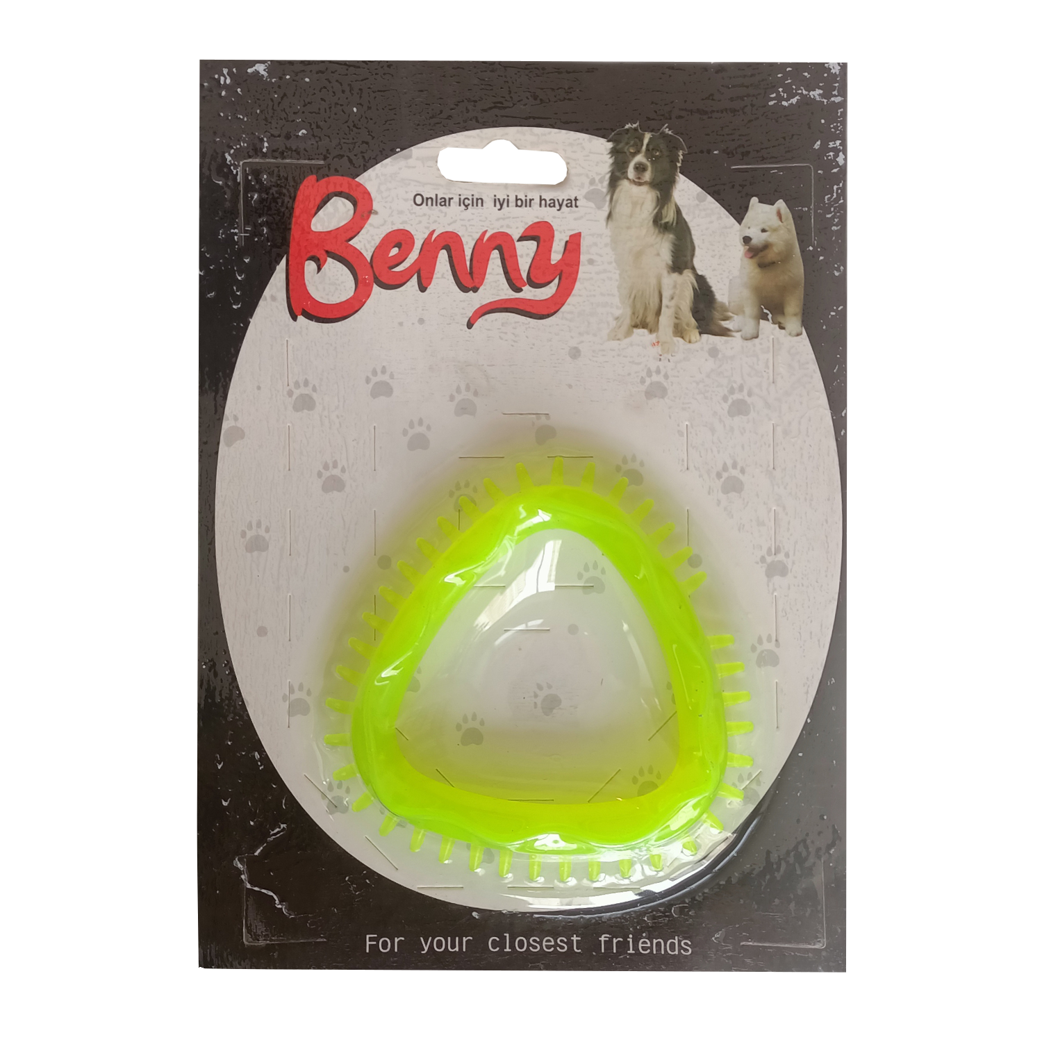 Köpek Oyuncağı Üçgen 8 x 8.5 cm Sarı