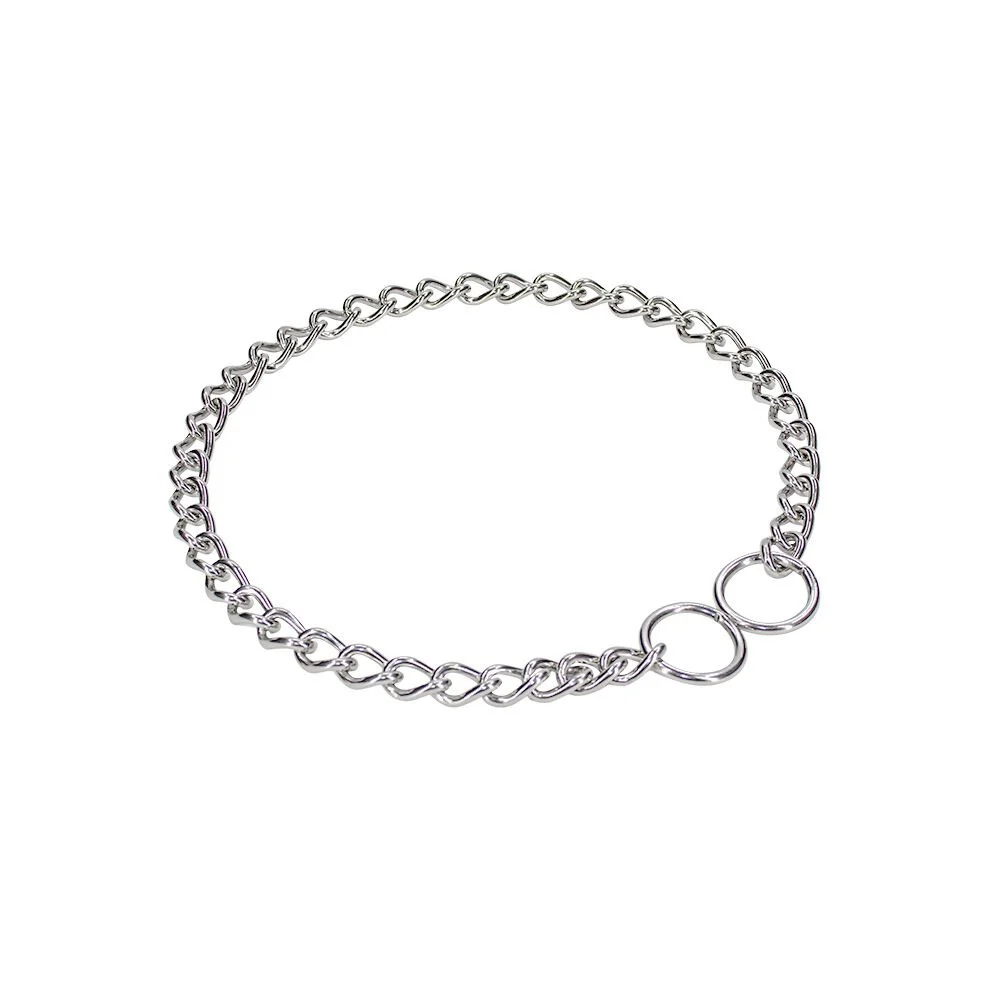 Eğitim Serisi Boğma Zincirli Köpek Boyun Tasması – 3,5×55-55cm – Stainless