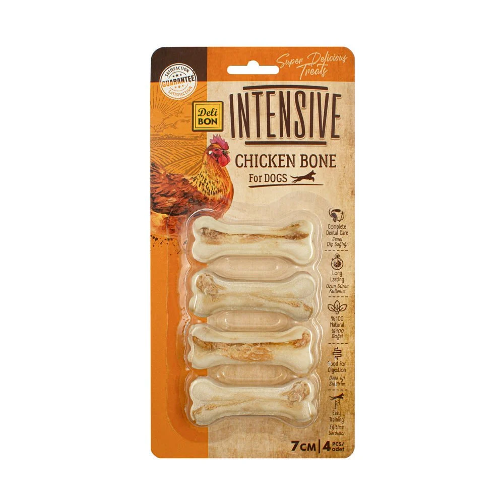 Delibon İntensive Tavuklu Kemik – 7Cm 4 lü Paket