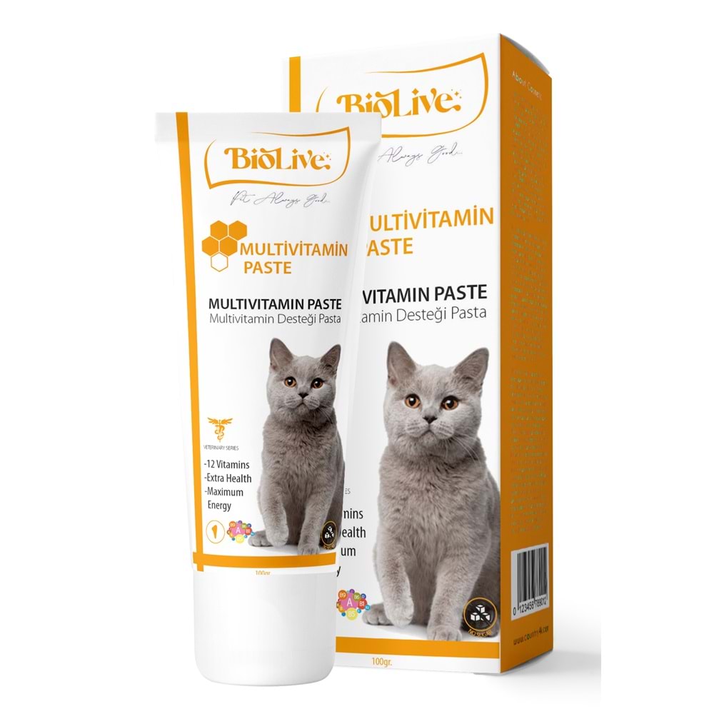 Kediler İçin Multivitamin Paste 100gr