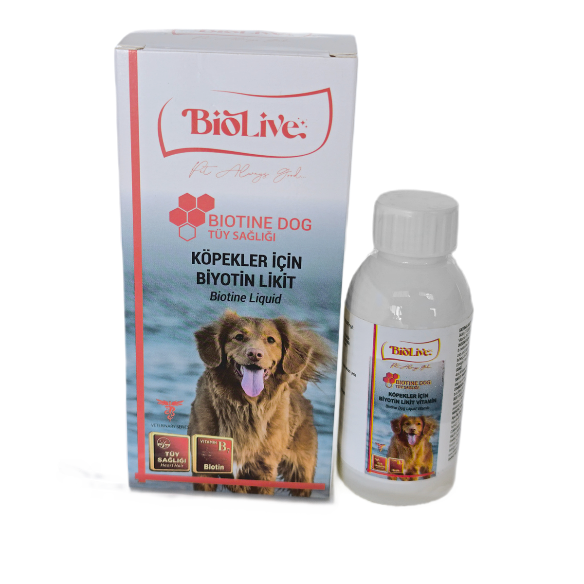 Biotin Köpekler İçin Tüy Döküm Önleyici Sıvı Vitamin 100ml