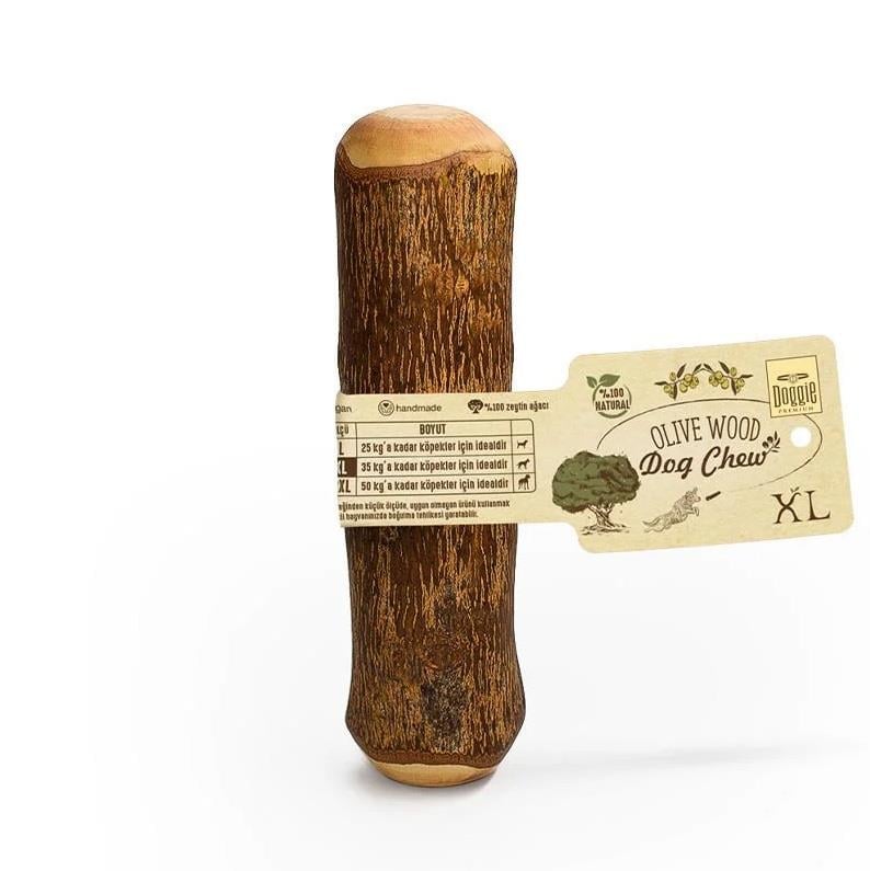 Doğal Zeytin Ağacı Çiğnenebilen Köpek Oyuncağı XL 20×4 cm 35 kg