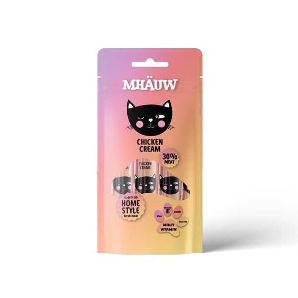 Mhauw Tavuklu Multi Vitaminli Kedi Ödül Maması 4×15 Gr