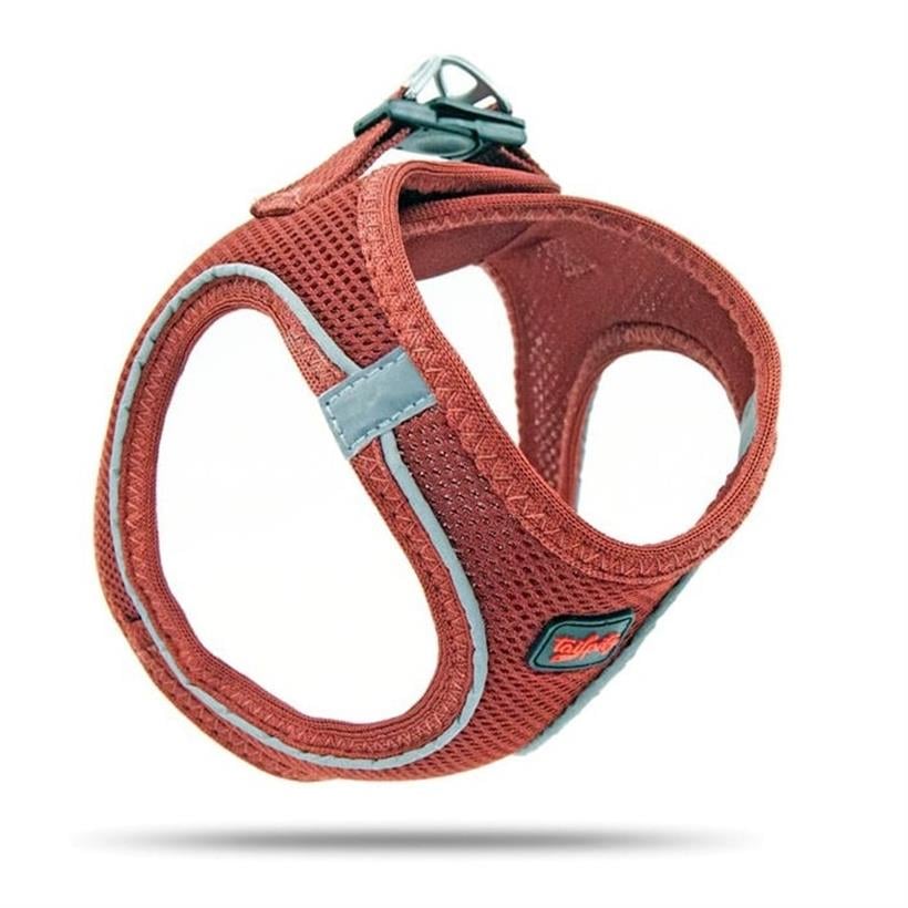 Tailpetz Air Mesh Köpek Göğüs Tasması 3XSmall 24-28 cm Claret