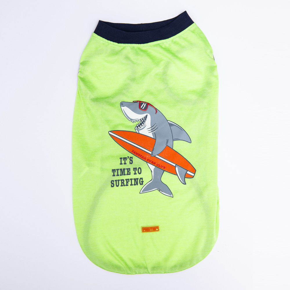 Pawstar Green Shark Büyük T-shirt 5XLarge 51X62X79 CM