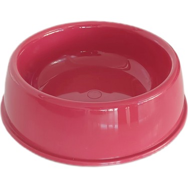 Plastik Köpek Mama Su Kabı 500 ml Kırmızı