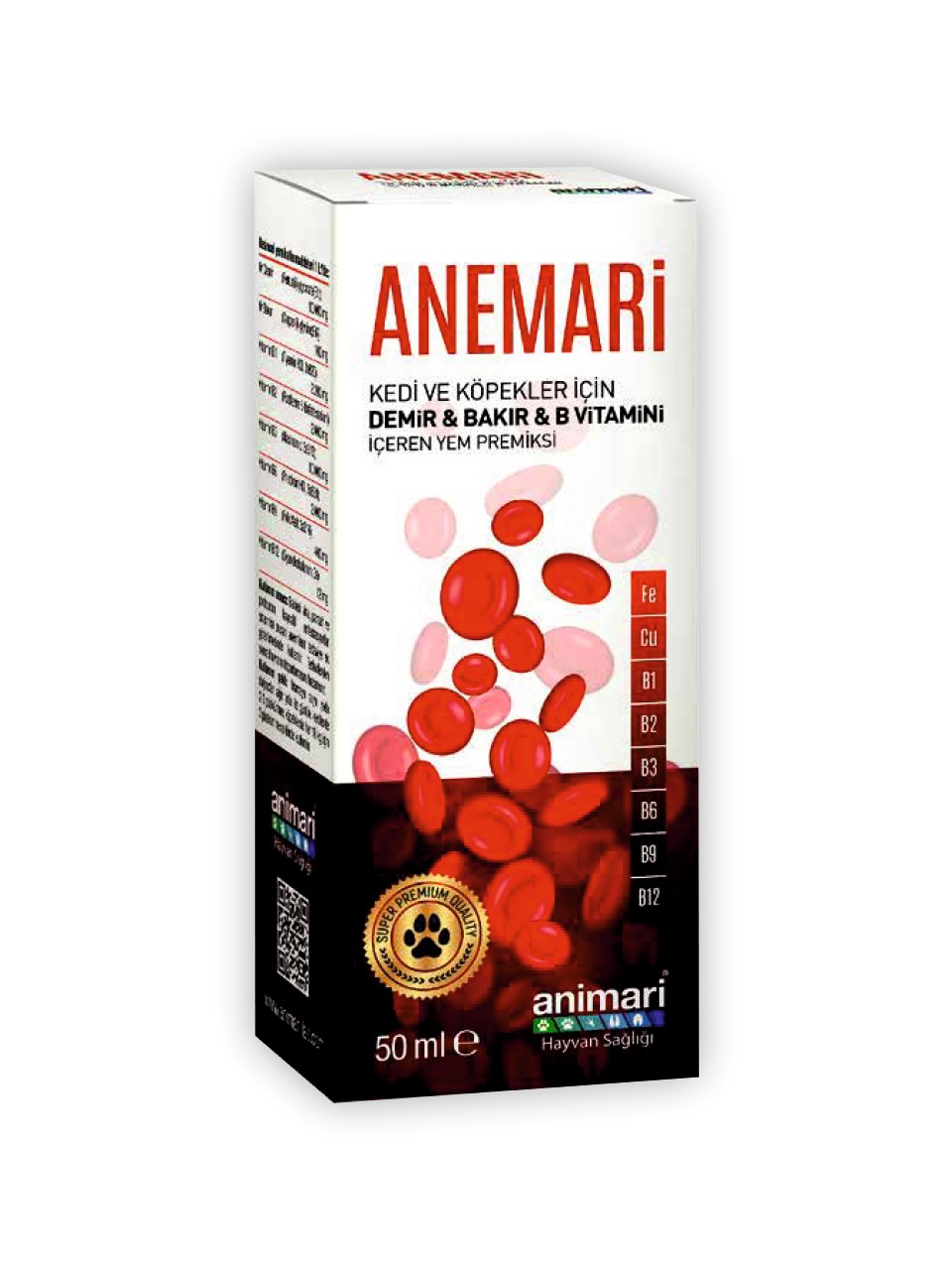 Demir Bakır B vitamini damlası 50 ml