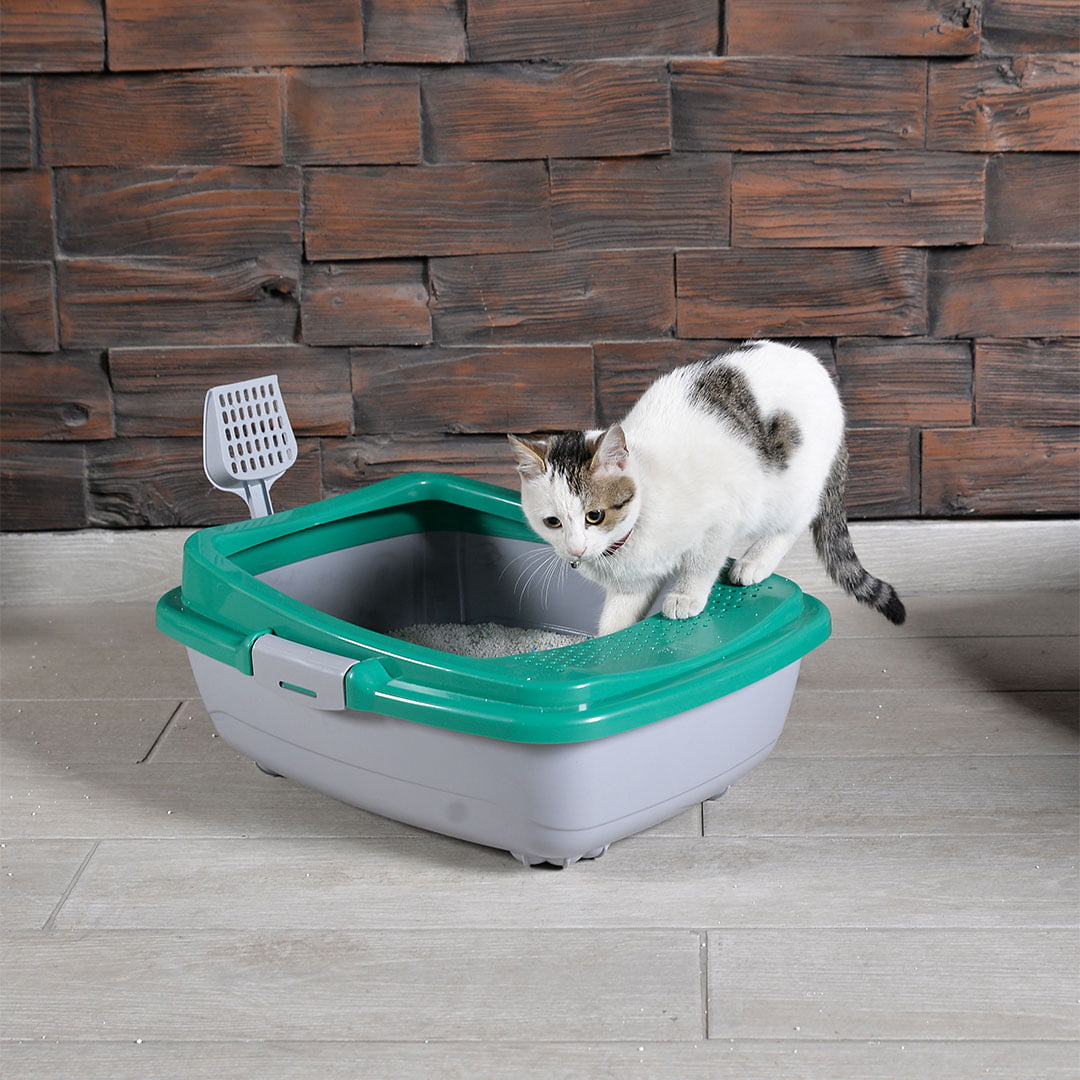 Izgaralı Açık Kedi Tuvaleti Çeşitli Renklerde + Kürek Hediyeli