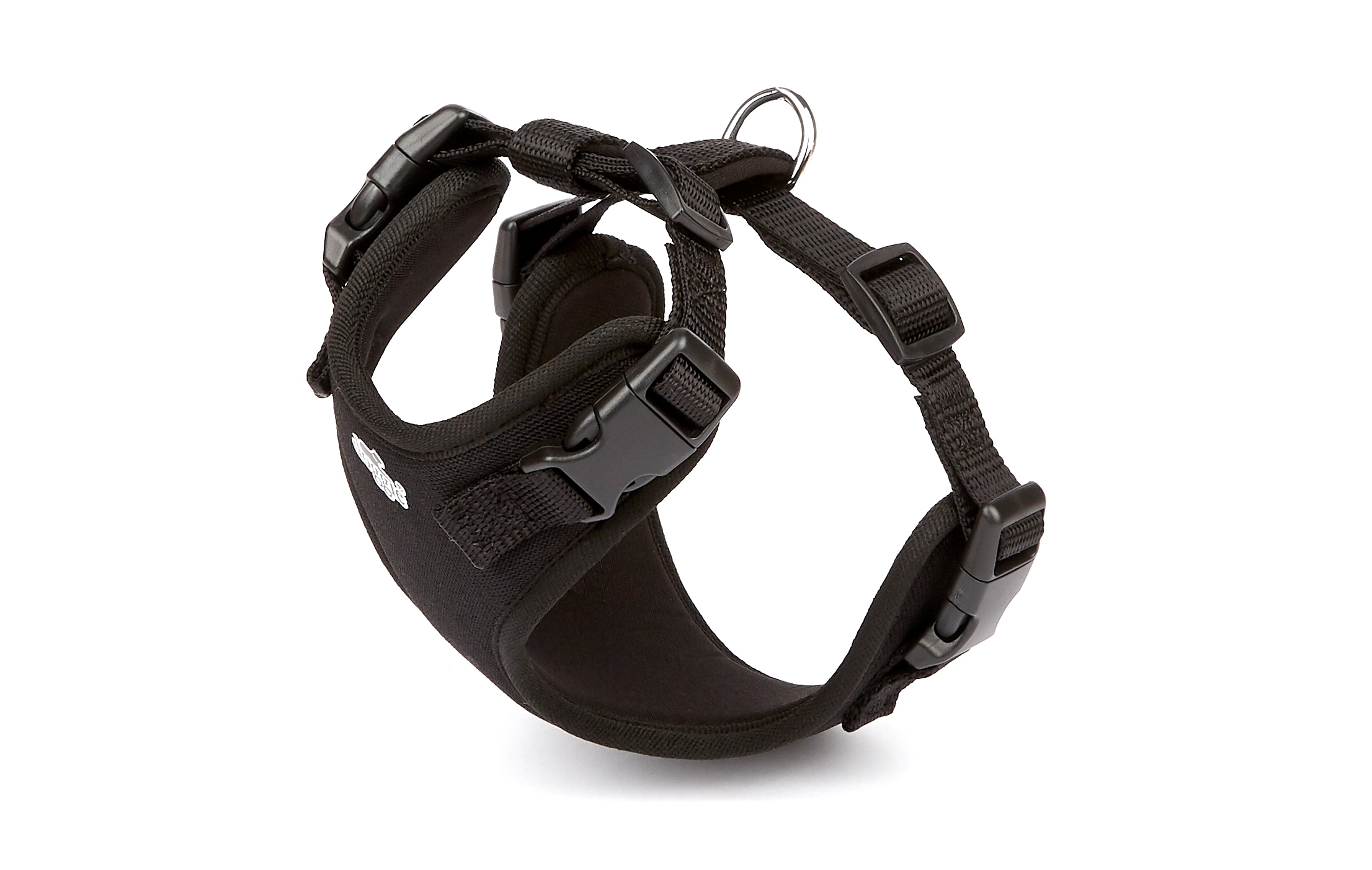 Havalı Ped Dokuma Köpek Göğüs Tasması 40/45 cm Siyah